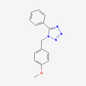 molecular formula C15H14N4O B11831167 1-(4-Methoxybenzyl)-5-phenyl-1H-tetrazole 