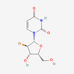 molecular formula C9H11BrN2O5 B11831179 1-[(2R,3R,4S,5R)-3-bromo-4-hydroxy-5-(hydroxymethyl)tetrahydrofuran-2-yl]pyrimidine-2,4-dione 