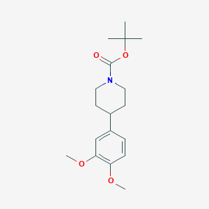 molecular formula C18H27NO4 B11831181 Tert-butyl 4-(3,4-dimethoxyphenyl)piperidine-1-carboxylate 