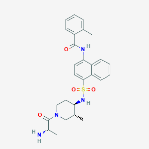 molecular formula C27H32N4O4S B11831190 ML604086 