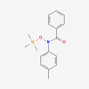 molecular formula C17H21NO2Si B11831197 N-(4-Methylphenyl)-N-[(trimethylsilyl)oxy]benzamide CAS No. 89154-60-9