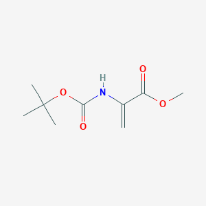molecular formula C9H15NO4 B118312 Methyl 2-tert-butyloxycarbonylaminoacrylate CAS No. 55477-80-0
