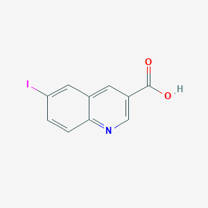 molecular formula C10H6INO2 B11831291 6-Iodoquinoline-3-carboxylic acid 
