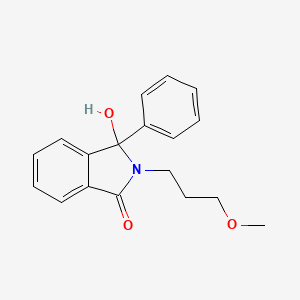 molecular formula C18H19NO3 B11831304 3-Hydroxy-2-(3-methoxypropyl)-3-phenyl-2,3-dihydro-1h-isoindol-1-one CAS No. 3532-76-1
