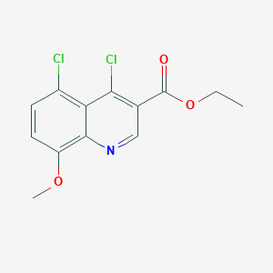 molecular formula C13H11Cl2NO3 B11831339 Ethyl 4,5-dichloro-8-methoxyquinoline-3-carboxylate CAS No. 1019345-45-9