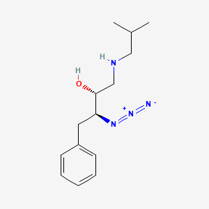 molecular formula C14H22N4O B11831343 (2R,3S)-3-azido-1-(isobutylamino)-4-phenylbutan-2-ol 