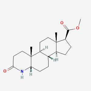 molecular formula C20H31NO3 B11831482 (4aR,4bS,6aS,7S,9aS,9bS,11aS)-methyl 4a,6a-dimethyl-2-oxohexadecahydro-1H-indeno[5,4-f]quinoline-7-carboxylate 