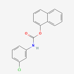 molecular formula C17H12ClNO2 B11831518 Naphthalen-1-yl (3-chlorophenyl)carbamate CAS No. 117081-91-1