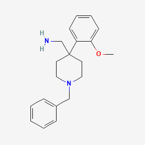 molecular formula C20H26N2O B11831583 (1-Benzyl-4-(2-methoxyphenyl)piperidin-4-yl)methanamine 