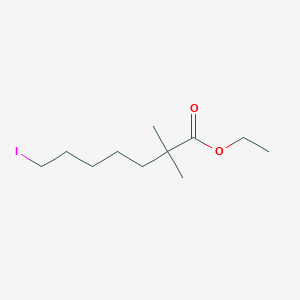 molecular formula C11H21IO2 B11831657 Ethyl 7-iodo-2,2-dimethylheptanoate CAS No. 2448269-30-3