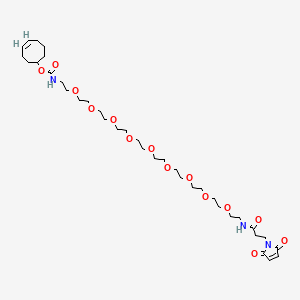 molecular formula C36H61N3O14 B11831665 TCO-PEG9-maleimide 