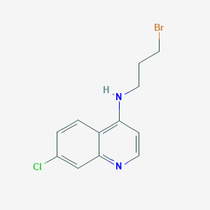 molecular formula C12H12BrClN2 B11831955 N-(3-Bromopropyl)-7-chloroquinolin-4-amine CAS No. 60548-23-4