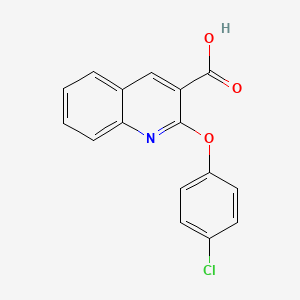 molecular formula C16H10ClNO3 B11832004 2-(4-Chlorophenoxy)quinoline-3-carboxylic acid CAS No. 88284-20-2