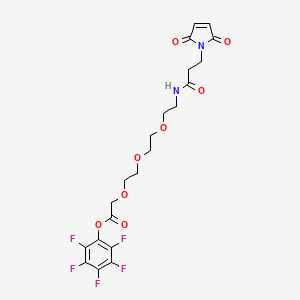 molecular formula C21H21F5N2O8 B11832053 Mal-amido-PEG3-C1-PFP ester 