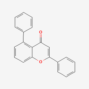 molecular formula C21H14O2 B11832059 2,5-Diphenyl-4H-1-benzopyran-4-one CAS No. 920286-92-6
