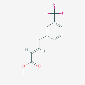 molecular formula C12H11F3O2 B11832118 methyl (E)-4-(3-(trifluoromethyl)phenyl)but-2-enoate 