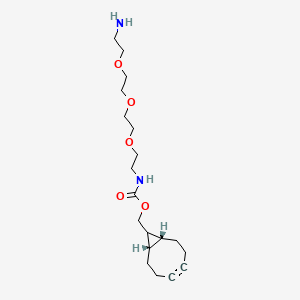 molecular formula C19H32N2O5 B11832214 endo-BCN-PEG3-NH2 