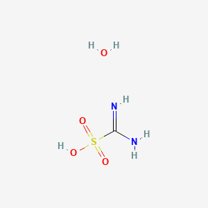 molecular formula CH6N2O4S B11832354 Amino(imino)methanesulfonic acid hydrate 
