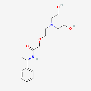 molecular formula C16H26N2O4 B11832359 (S)-2-(2-(bis(2-hydroxyethyl)amino)ethoxy)-N-(1-phenylethyl)acetamide 