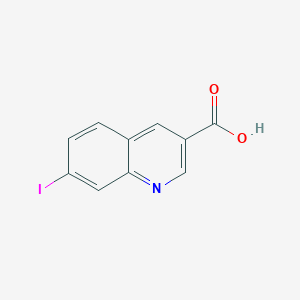 molecular formula C10H6INO2 B11832487 7-Iodoquinoline-3-carboxylic acid 