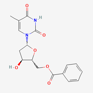 molecular formula C17H18N2O6 B11832551 5'-O-Benzoylthymidine CAS No. 35898-29-4