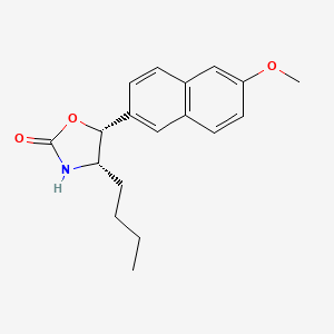 molecular formula C18H21NO3 B11832707 (4S,5R)-4-Butyl-5-(6-methoxynaphthalen-2-YL)oxazolidin-2-one 