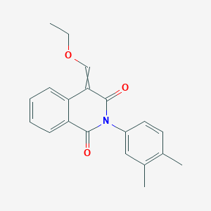 molecular formula C20H19NO3 B11832717 2-(3,4-Dimethyl-phenyl)-4-ethoxymethylene-4H-isoquinoline-1,3-dione 