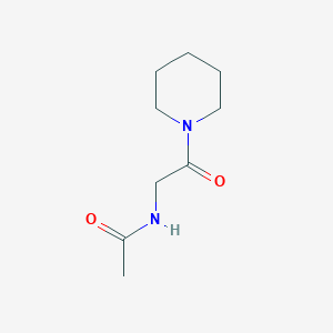 molecular formula C9H16N2O2 B118328 N-[2-Oxo-2-(1-piperidinyl)ethyl]acetamide CAS No. 144760-72-5