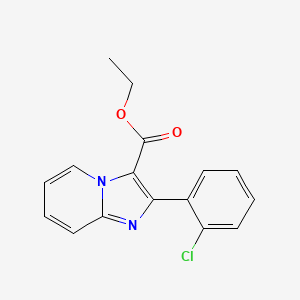 molecular formula C16H13ClN2O2 B11832837 Ethyl 2-(2-chlorophenyl)imidazo[1,2-A]pyridine-3-carboxylate 