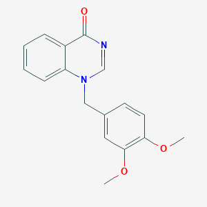 molecular formula C17H16N2O3 B11832875 1-(3,4-Dimethoxybenzyl)quinazolin-4(1H)-one 