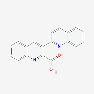 molecular formula C19H12N2O2 B11832943 [2,3'-Biquinoline]-2'-carboxylic acid CAS No. 62737-97-7