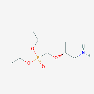 molecular formula C8H20NO4P B11832959 Phosphonic acid, P-[[(1R)-2-amino-1-methylethoxy]methyl]-, diethyl ester 