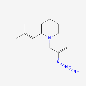 molecular formula C12H20N4 B11833063 1-(2-Azidoprop-2-en-1-yl)-2-(2-methylprop-1-en-1-yl)piperidine 