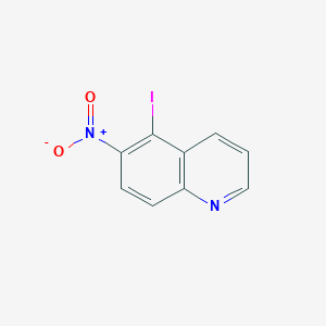 molecular formula C9H5IN2O2 B11833105 5-Iodo-6-nitroquinoline 
