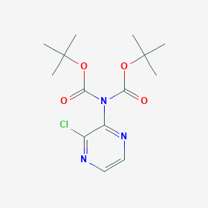 molecular formula C14H20ClN3O4 B11833112 N-Boc-[tert-butyl (3-chloropyrazin-2-yl)carbamate] 