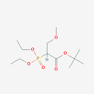 molecular formula C12H25O6P B11833126 tert-Butyl 2-(Diethoxyphosphoryl)-3-methoxypropanoate 