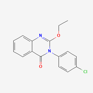 molecular formula C16H13ClN2O2 B11833158 3-(4-Chlorophenyl)-2-ethoxyquinazolin-4(3H)-one CAS No. 828273-72-9