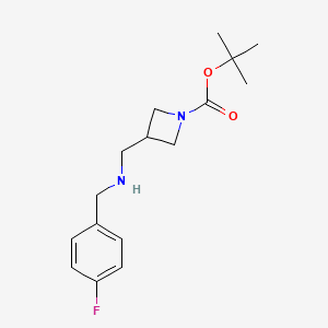 molecular formula C16H23FN2O2 B11833222 tert-Butyl 3-(((4-fluorobenzyl)amino)methyl)azetidine-1-carboxylate CAS No. 887590-16-1