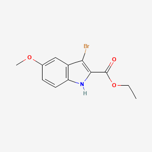 molecular formula C12H12BrNO3 B11833462 Ethyl 3-bromo-5-methoxy-1H-indole-2-carboxylate 