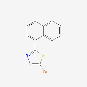 molecular formula C13H8BrNS B11833472 5-Bromo-2-(naphthalen-1-yl)thiazole 