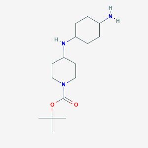 molecular formula C16H31N3O2 B11833496 Tert-butyl 4-((4-aminocyclohexyl)amino)piperidine-1-carboxylate 