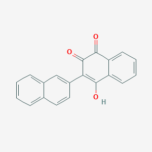 molecular formula C20H12O3 B11833507 1-Hydroxy-2,2'-binaphthalene-3,4-dione CAS No. 18100-07-7