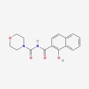 molecular formula C16H16N2O4 B11833539 N-(1-Hydroxynaphthalene-2-carbonyl)morpholine-4-carboxamide CAS No. 62353-88-2