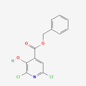 molecular formula C13H9Cl2NO3 B11833608 Benzyl 2,6-dichloro-3-hydroxyisonicotinate CAS No. 185423-00-1
