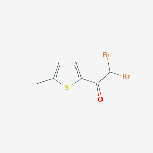 molecular formula C7H6Br2OS B11833736 2,2-Dibromo-1-(5-methylthiophen-2-yl)ethanone CAS No. 122654-08-4