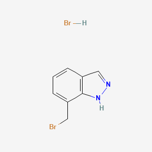 molecular formula C8H8Br2N2 B11833763 7-(Bromomethyl)-1H-indazole hydrobromide 