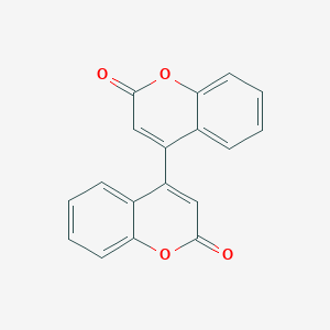 molecular formula C18H10O4 B11833842 [4,4'-Bi-2H-1-benzopyran]-2,2'-dione CAS No. 118545-81-6