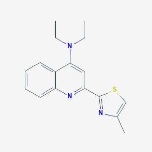 molecular formula C17H19N3S B11833942 N,N-Diethyl-2-(4-methylthiazol-2-yl)quinolin-4-amine CAS No. 853333-55-8