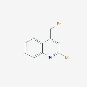 molecular formula C10H7Br2N B11833956 2-Bromo-4-(bromomethyl)quinoline 