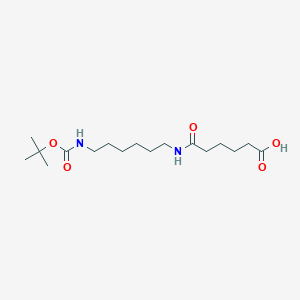 molecular formula C17H32N2O5 B11833974 Boc-NH-C6-amido-C4-acid 